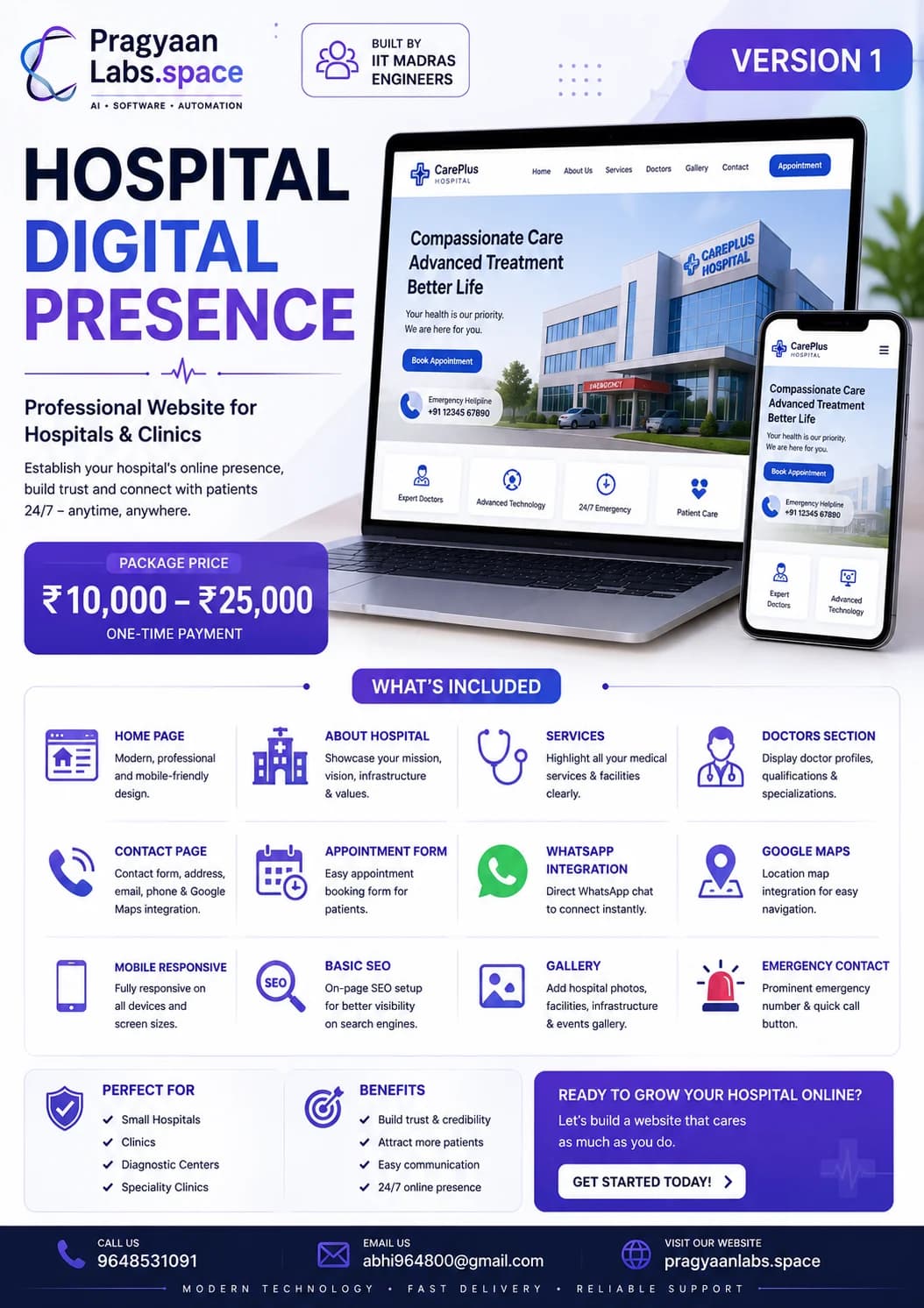Hospitals & Clinics pricing