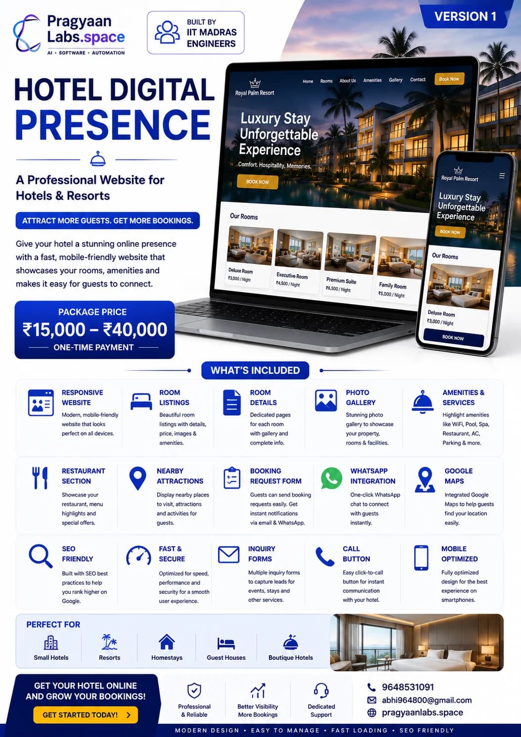 Hotels & Resorts pricing