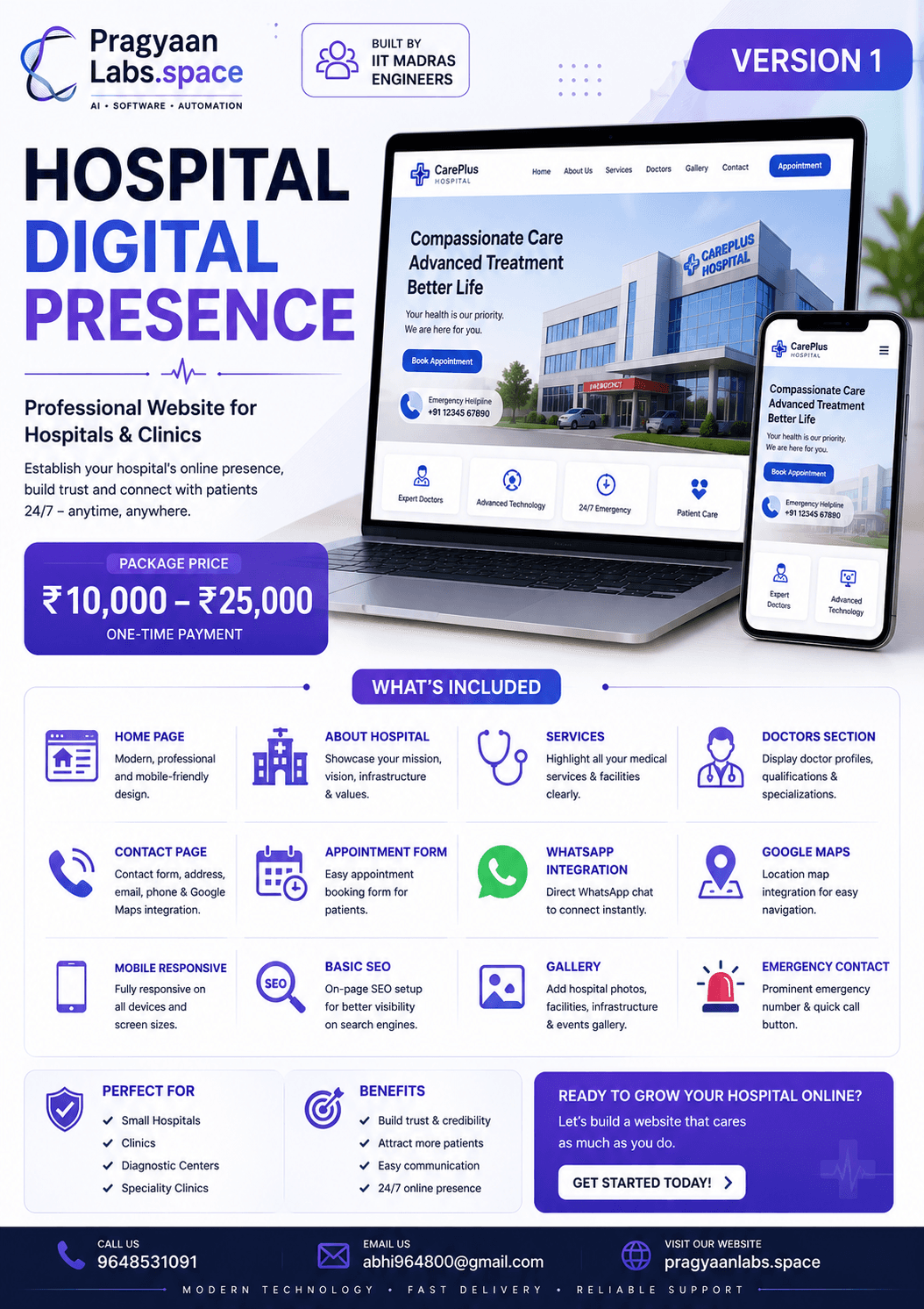 Hospitals & Clinics pricing