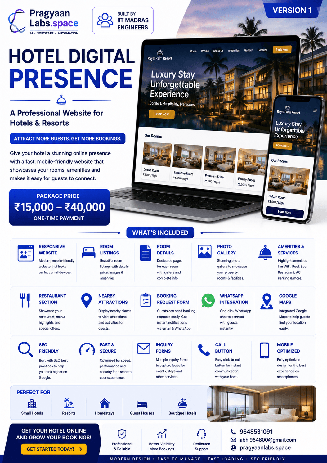 Hotels & Resorts pricing
